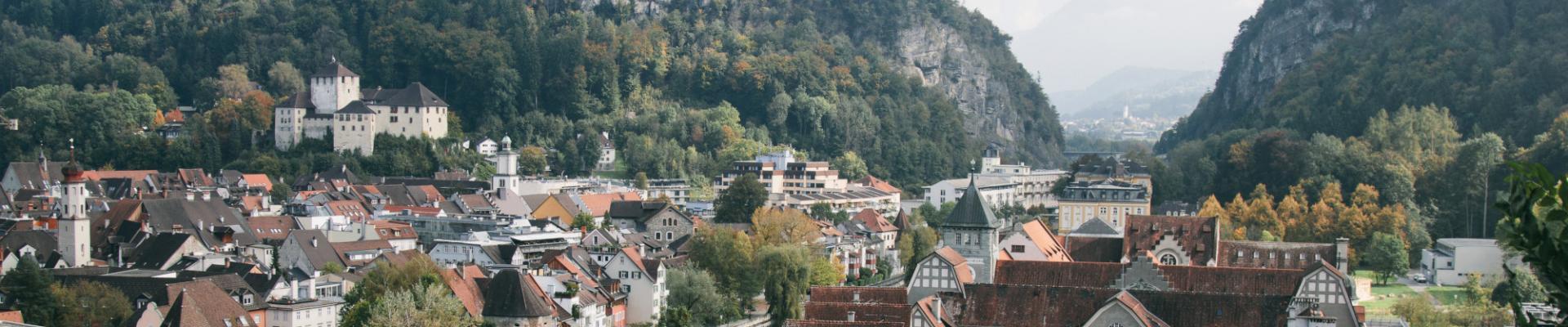 Feldkirch Stadt von Oben